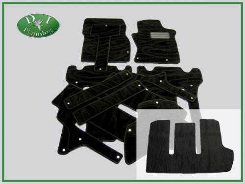 エルグランドE51フロア&ラゲッジマット織柄黒