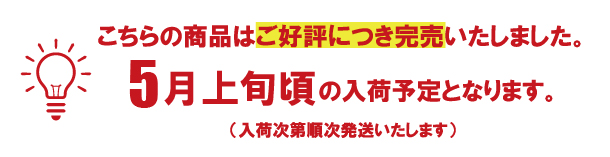 5月上旬入荷予定