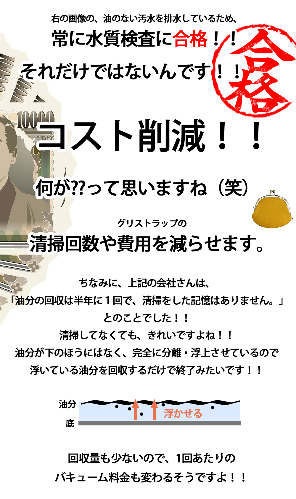 低コスト，高機能洗剤