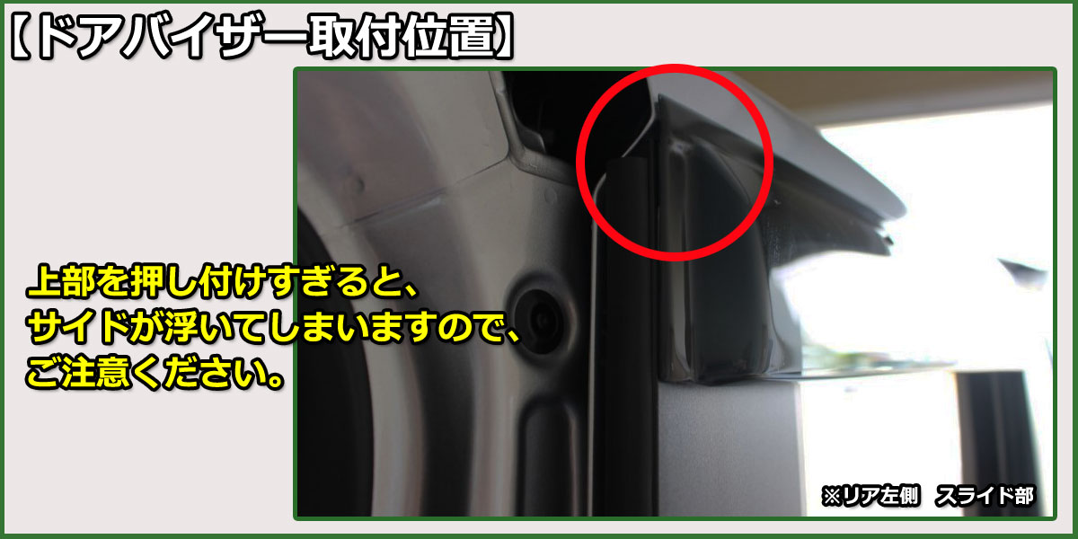 新型NBOX用ドアバイザー