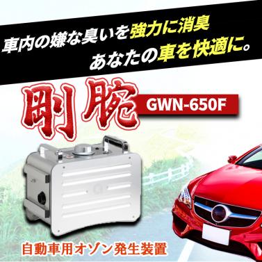 国産 日本製品 剛腕 GWN-650F　自動車用 オゾン発生器 除菌・脱臭・ウイルス対策